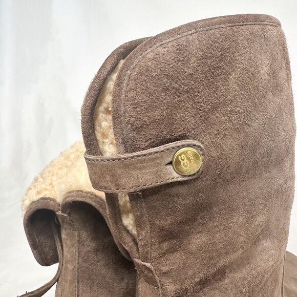 UGG AUS Lynnea Studded Wooden Clog Boots - Picture 5 of 7